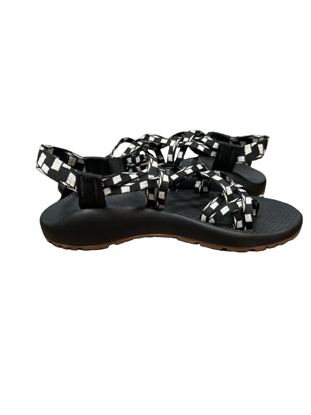 Chaco Z/X2 Sandal Strappy Hiking Black/White Nylon Waterproof Size 9 J107214 - Picture 5 of 7